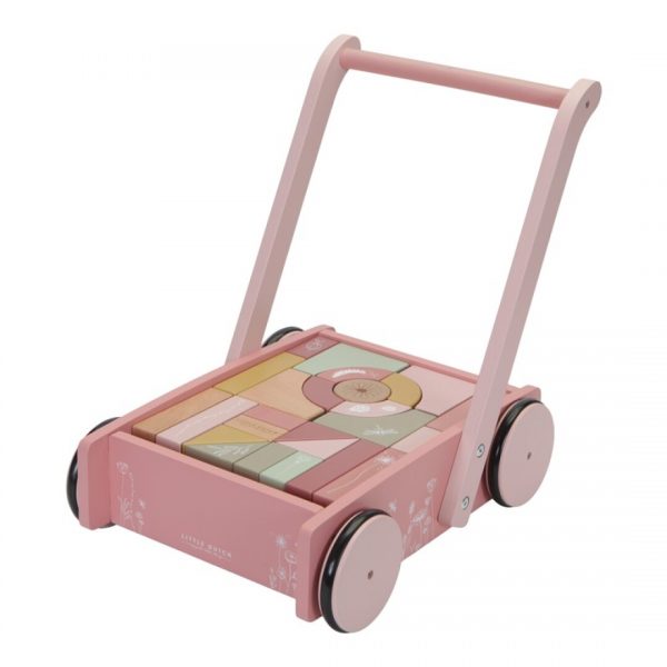 CAMINADOR CON BLOQUES FLOWERS ROSA LITTL