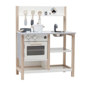 Cocina de juguete blanca