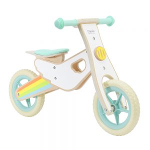 Bicicleta sin pedales arcoíris